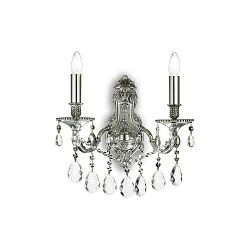 Wall luminaire GIOCONDA AP2, 2 flames, E14, silver