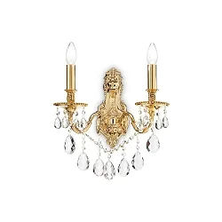 Wall luminaire GIOCONDA AP2, 2 flames, E14, gold