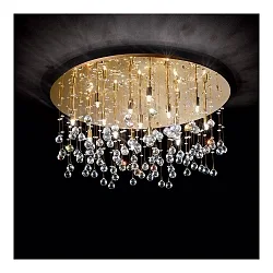 Ceiling luminaire MOONLIGHT PL15, 15 flames, G9, 40W, gold