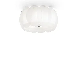 Ceiling luminaire OVALINO PL5, 5 flames, E27, white