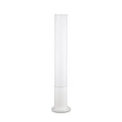 Outdoor floor luminaire EDO OUTDOOR ROUND, IP44, height 80cm, GX53 max. 15W, white