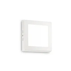 LED wall / ceiling luminaire UNIVERSAL SQUARE, 17 x 17cm, 12W 3000K 700lm, white