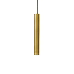 Pendant luminaire LOOK, IP20, Ø 6cm, incl. GU10 MR16 28W 3000K, burnished