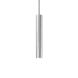 Pendant luminaire LOOK, IP20, Ø 6cm, incl. GU10 MR16 28W 3000K, silver