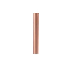 Pendant luminaire LOOK, IP20, Ø 6cm, incl. GU10 MR16 28W 3000K, copper