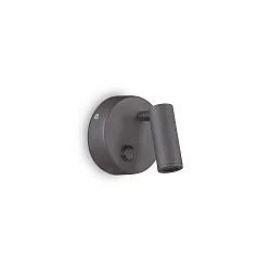LED wall spot PAGE ROUND, 3W 3000K 210lm, with switch, pivotable