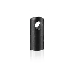Cable holder for mounting on wall or ceiling, Ø 1.5cm / H 3cm, black