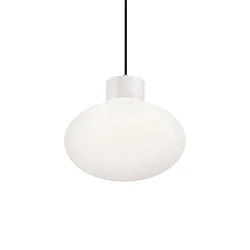 Outdoor pendant luminaire CLIO, IP44, E27, without cover, aluminium, white