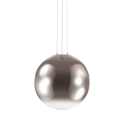 Pendant luminaire MAPA D50, Ø 50cm, E27 max. 60W, nuanced chrome glass, clear