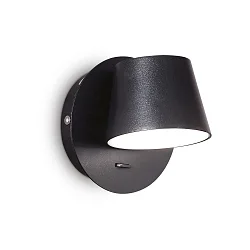 LED wall luminaire GIM, IP20, 6W 3000K 530lm, rotatable, with switch