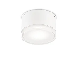Outdoor wall / ceiling luminaire URANO SMALL, Ø 12cm, GX53 max. 15W, aluminium / acrylic, matt anthracite