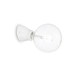 Wall / Ceiling luminaire WINERY, E27 max. 60W, tilted, ceramics, white