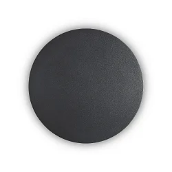 LED wall luminaire COVER ROUND, Ø 20cm, 11W 3000K 1100lm, indirect, black / opal