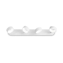LED wall / ceiling luminaire OBY, 4 flames, 24W 3000K 1600lm, adjustable, white