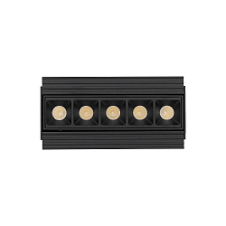 LED ceiling luminaire LIKA TRIMLESS, recessed mounting, lenght 14.6cm, 10W 3000K 1100lm 29°, white / black