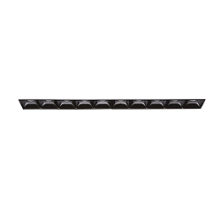 LED ceiling luminaire LIKA TRIMLESS, recessed mounting, lenght 27.8cm, 20W 3000K 2200lm 29°, white / black