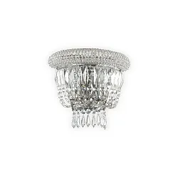 Wall luminaire DUBAI, 2 flames, E14, metal / refined chrystal, chrome