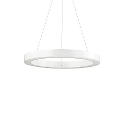 LED pendant luminaire ORACLE ROUND, Ø 50cm, 35W 3000K 2300lm, white