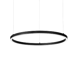 LED pendant luminaire ORACLE SLIM, Ø 90cm, 48W 3000K 3000lm, black