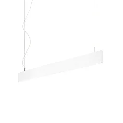 LED pendant luminaire LINUS, 68W 3000K 3850lm 2x104°, 1-10V dimmable, white