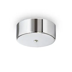 Ceilng rose MAGNETICO for 1 pendant luminaire, Ø 9cm, magnetic visor, chrome