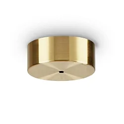 Ceiling rose MAGNETICO for 1 Pendant luminaire, Ø 9cm, magnetic visor, burnished brass