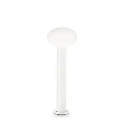 Outdoor floor luminaire CLIO 1, 60cm, IP44, 1 flame, E27, without cover, aluminium, white