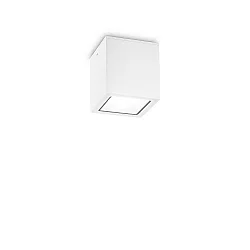 outdoor ceiling luminaire TECHO PL1 D09 SQUARE square GU10 IP54, white