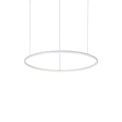 pendant luminaire HULAHOOP 610 round, adjustable IP20, white