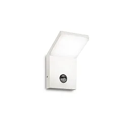 outdoor wall luminaire STYLE with sensor IP54, white, powder lacquered 