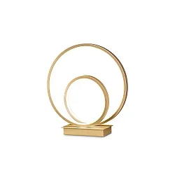 table lamp OZ TL ON-OFF round, with switch IP20, brushed brass 