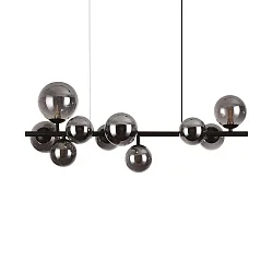 pendant luminaire PERLAGE 10 flames G9 IP20, black 
