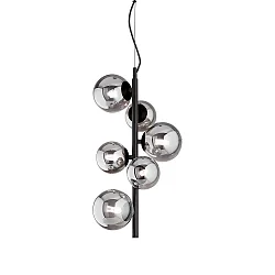 pendant luminaire PERLAGE 6 flames G9 IP20, black 