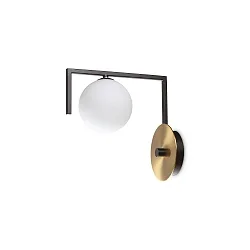 wall luminaire BIRDS AP1 1 flame G9 IP20, black matt 