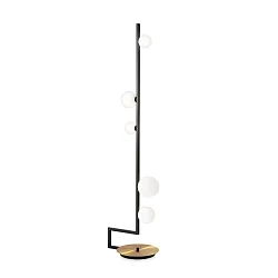 floor lamp BIRDS PT5 5 flames, with switch G9 IP20, black matt 