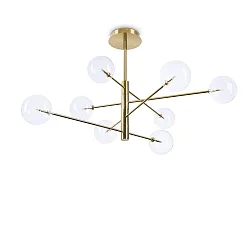 pendant luminaire EQUINOXE SP8 8 flames G4 IP20, chrome