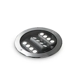 floor recessed luminaire TAURUS PT D21 ACCENT ROUND 3-fold, swivelling, walkable, switchable IP67, steel 