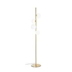 floor lamp PERLAGE 4 flames G9 IP20, satined brass 