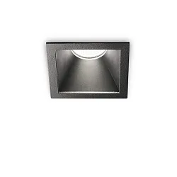 ceiling recessed luminaire GAME TRIM SQUARE 84MM square, rigid, UGR < 19, switchable IP40/IP20, black 