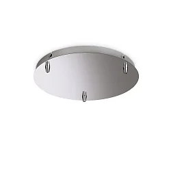 canopy ROUND STANDARD Ø 30CM 3-fold, round, chrome, polished aluminium