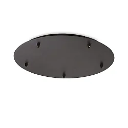 canopy ROUND STANDARD Ø 46CM 5-fold, round, black matt