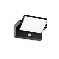 outdoor wall luminaire SWIPE AP PIR with sensor, tiltable, with diffuser IP54, black 