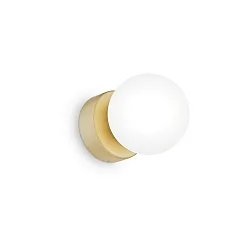wall luminaire PERLAGE 1 flame G9 IP20, satined brass 
