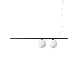 pendant luminaire PERLINE SP2 2 flames G9 IP20, black