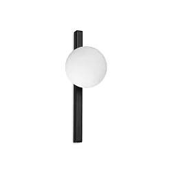 wall luminaire BINOMIO 1 flame G9 IP20, black dimmable