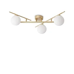 ceiling luminaire ATLAS 3 flames G9 IP20, gold dimmable