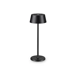 battery table lamp PURE IP54, black dimmable