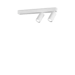 ceiling luminaire PROFILO 2 flames GU10 IP20, white dimmable