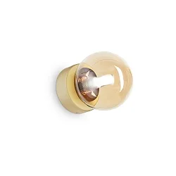 wall luminaire PERLAGE 1 flame G9 IP20, satined brass 