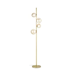 floor lamp PERLAGE 4 flames G9 IP20, satined brass 